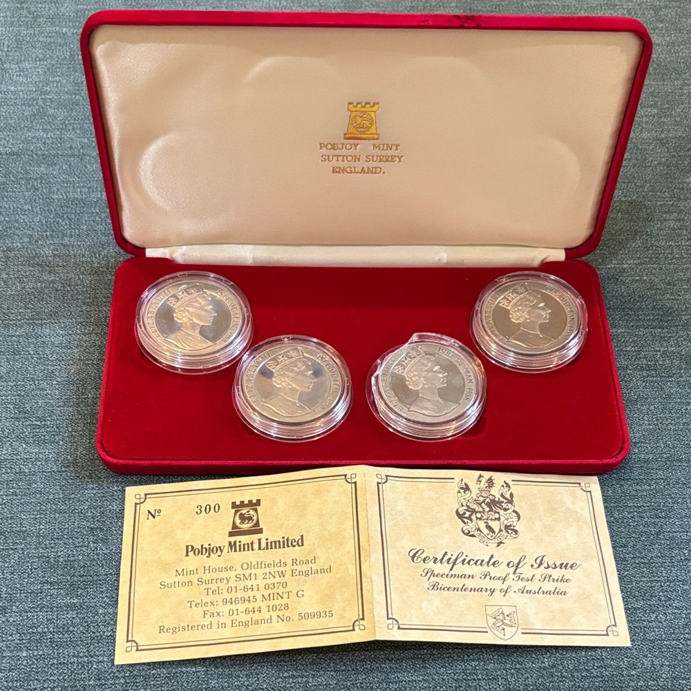 Pobjoy Mint Bicentenary of Australia 1988 coin set